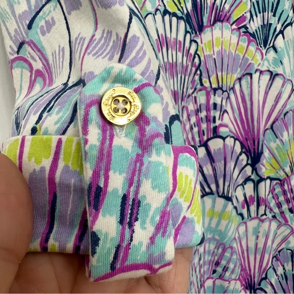 Lilly Pulitzer Oh Shello T shirt quarter sleeve women’s shift dress size XS - Picture 5 of 6